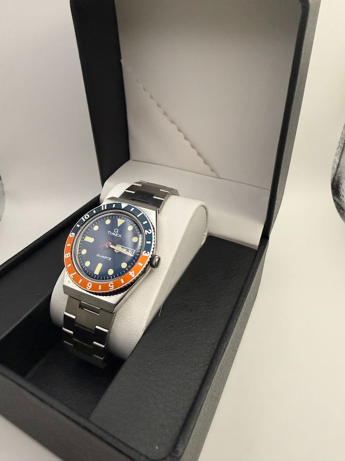 Timex Q Reissue Quartz Diver - Pepsi Bezel