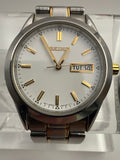 Seiko Quartz Day-Date - White Dial Two-Tone