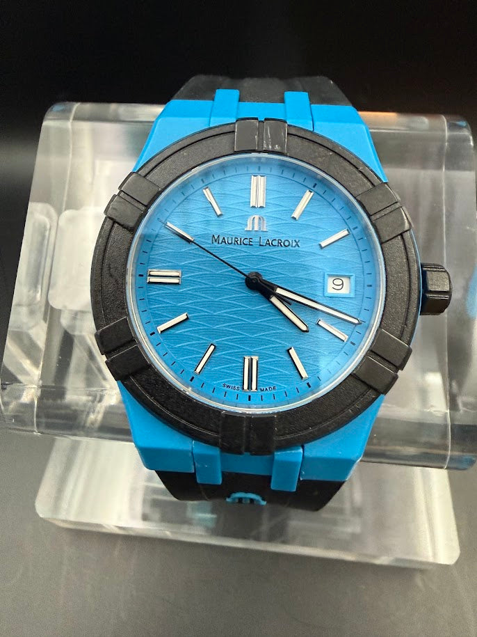 Maurice Lacroix AIKON #TIDE Quartz - Blue & Black - SOLD